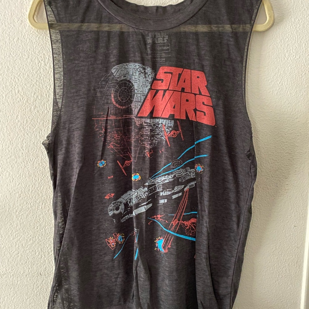 Star Wars Tank Top See Through Wide Arm Hole